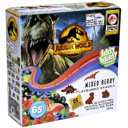 Jurassic Park Iddy Biddy Fruit Flavoured Snacks 8 Pack