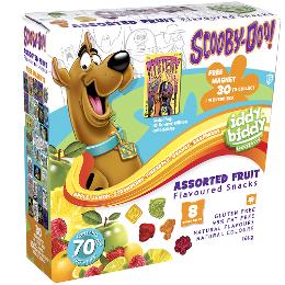 Scooby Doo Iddy Biddy Fruit Flavoured Snacks 8 Pack