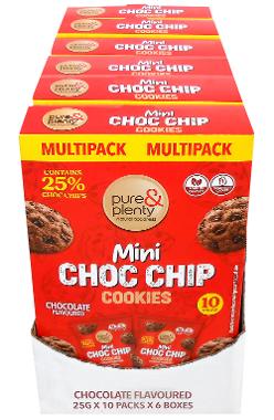 Pure & Plenty Mini Choc Chip Cookies Multi 10 PK