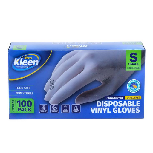 Disposable Vinyl Gloves 100 Pk - Small
