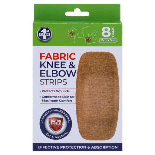 Fabric Bandaid Knee & Elbow 8 PK