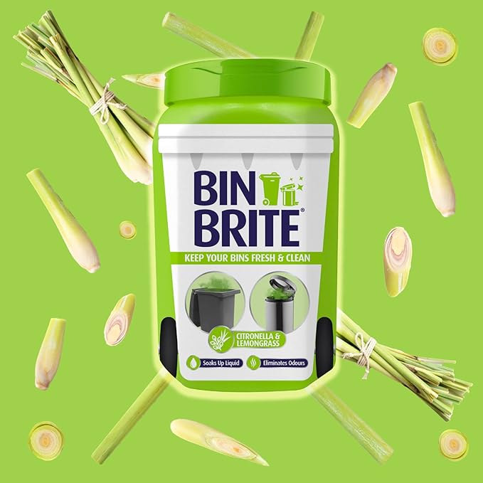 Bin Brite Odour Neutraliser Crystals Citronella Lemon Grass 500g