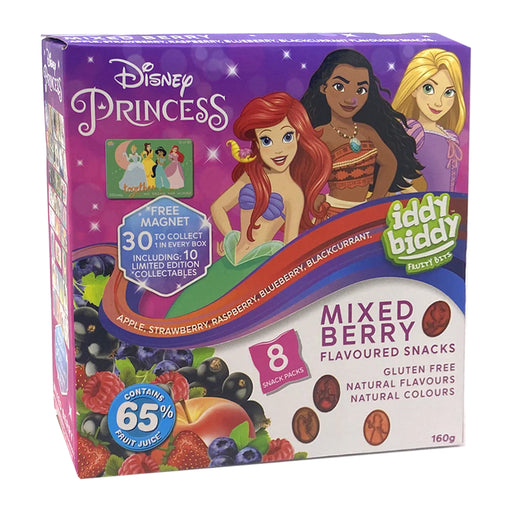 Disney Princess Iddy Biddy Fruit Snacks Berry X8 Pack
