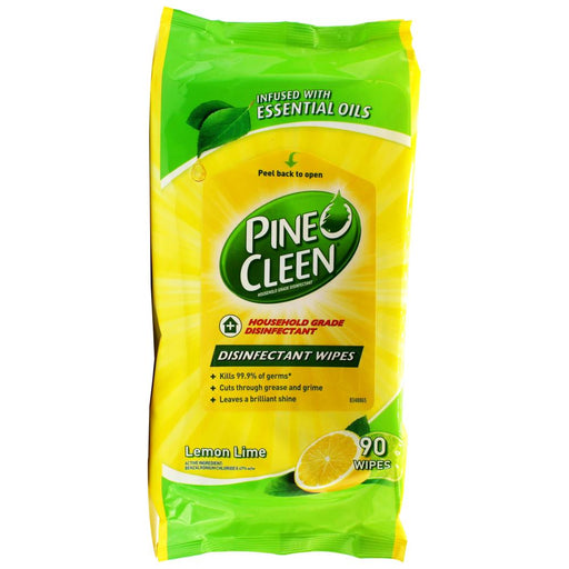 Pine O Cleen Disinfectant Wipes Lemon Lime 90 Pk
