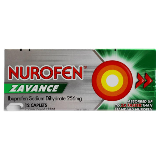 Nurofen Zavance Fast Pain Relief Tablets 256mg Ibuprofen 12 Pack