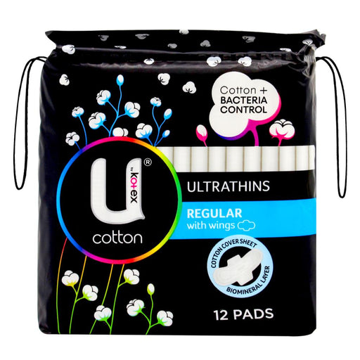 U By Kotex Pads Ultra Thin Regular With Wings