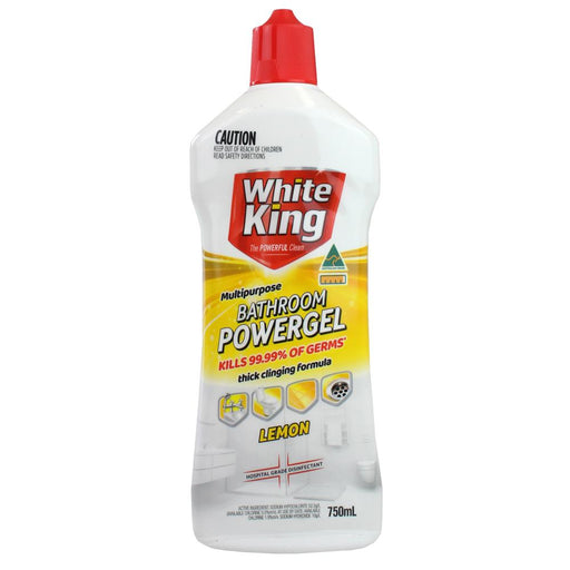 White King 750ml Power Clean Bathroom Gel - Lemon