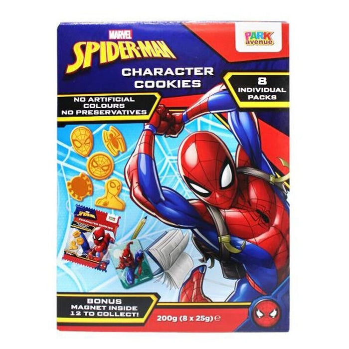 Marvel Spiderman Character Cookies + Magnet Individual 8 Packs