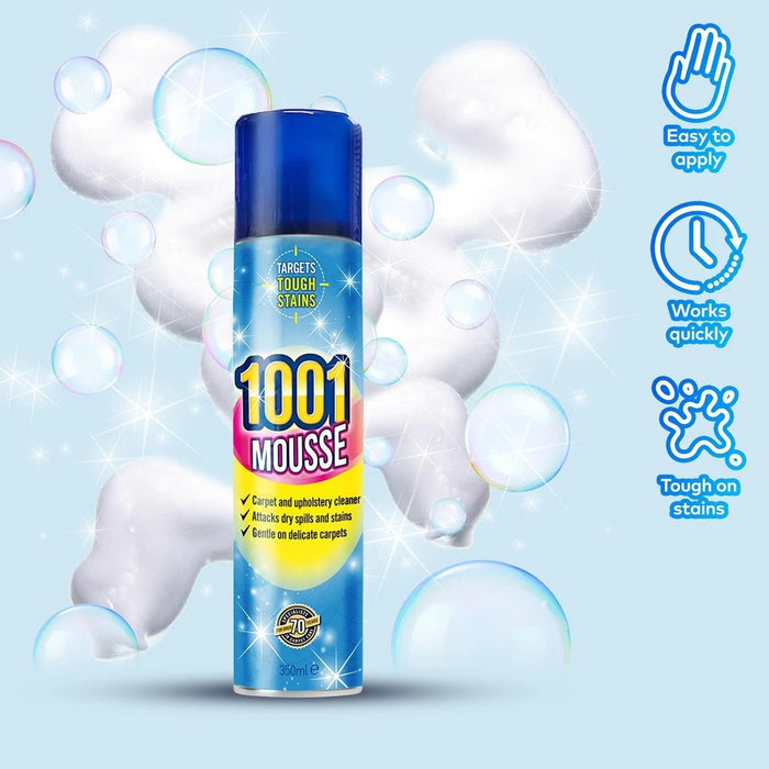 1001 Carpet Mousse 350ml - Targets Tough Stains