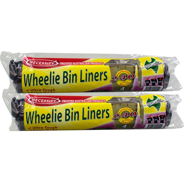Garbage Bag Necessity Jumbo 240 Litre 4PK