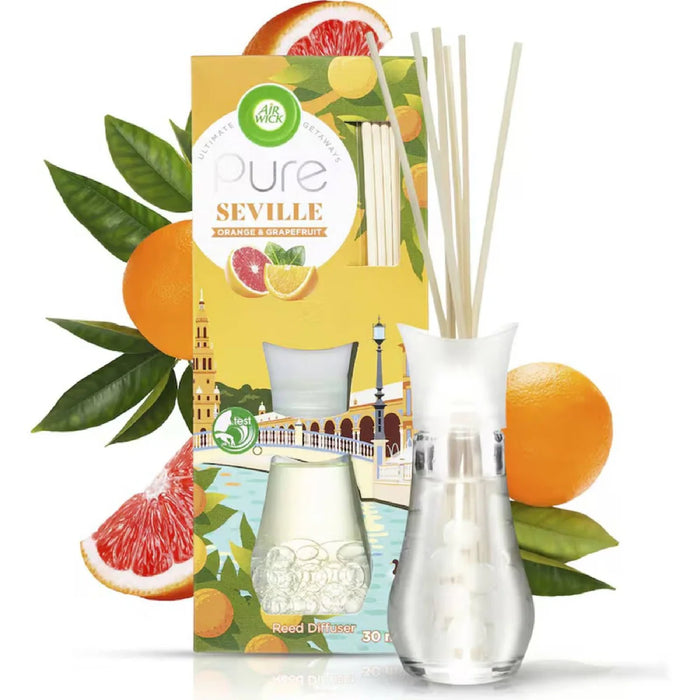 Air Wick Pure Seville Orange & Grapefruit Reed Diffuser 30ml