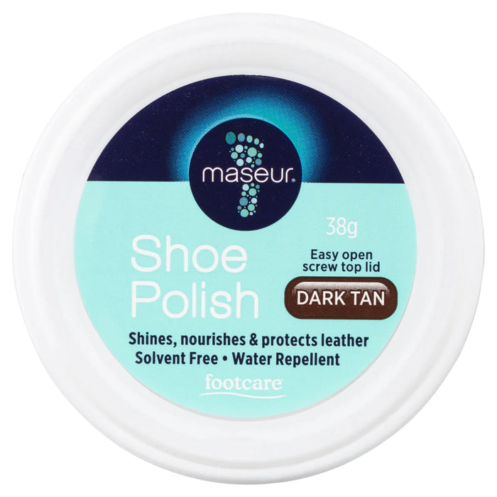 Masseur Shoe Polish Dark Tan 38g