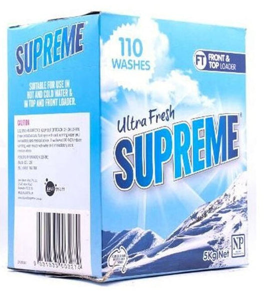 Supreme Laundry Powder Ultra Fresh 5kg 110 Washes