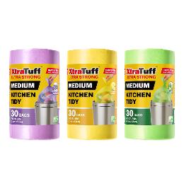 Xtra Tuff Garbage Bag bin Liner Scented 30 Pack Medium