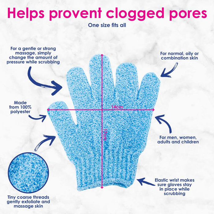 Gloves Exfoliating 2 Pk
