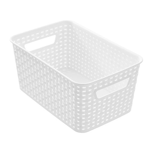 Woven Storage Basket 5 Litre - White