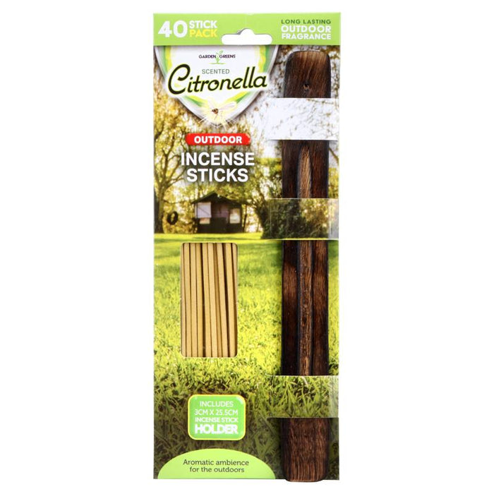 Citronella Incense Sticks With Holder 40 Piece Including Holder