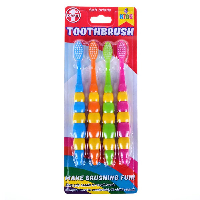 Childrens Toothbrushes Soft Bristles 4 Pk