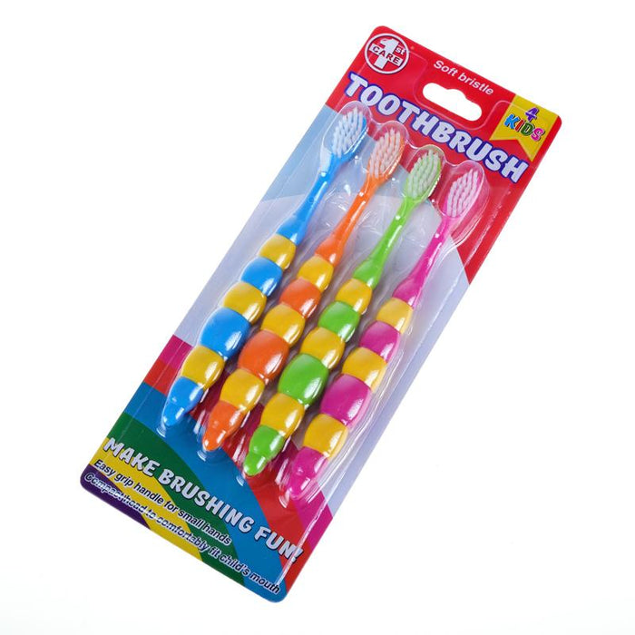 Toothbrush Children's - Soft Bristle 4pk