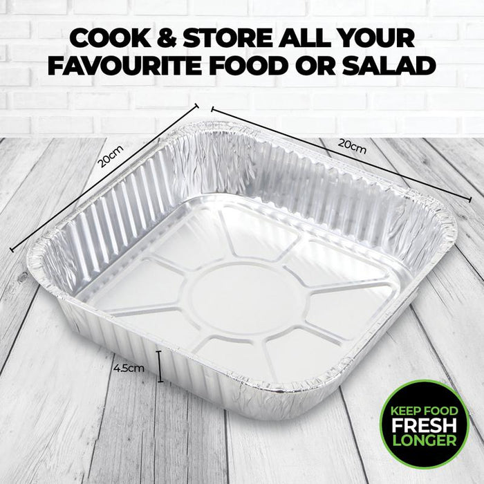 Foil Tray 4 PK 20cm x 20cm