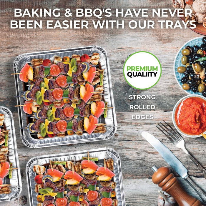 Foil Tray 4 PK 20cm x 20cm