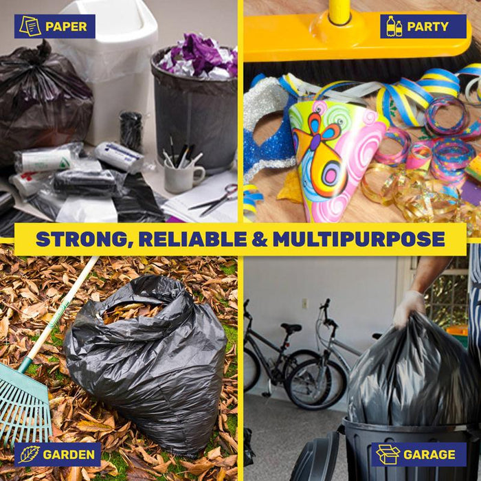 Mighty Garbage Bag Bin Liners 140 Litres 10PK