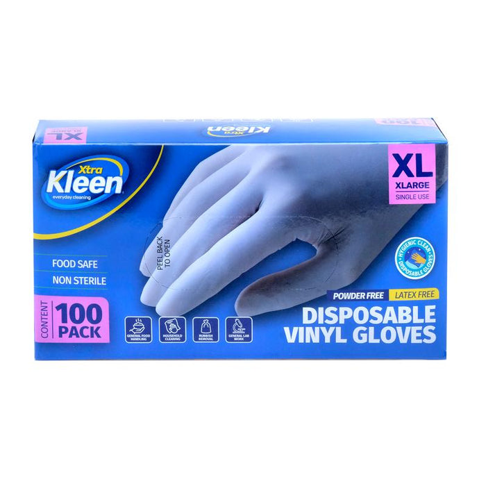 Gloves Disposable 100Pk - Extra Large