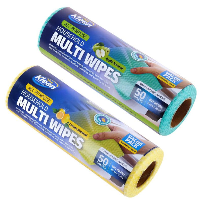 Multi Purpose Scented Wipes Bulk 50PK