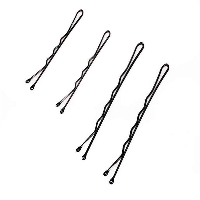 Bobby Pin 144pc Set - Includes 96 Small Pins 4.5cm & 48 Large Pins 6cm - Black