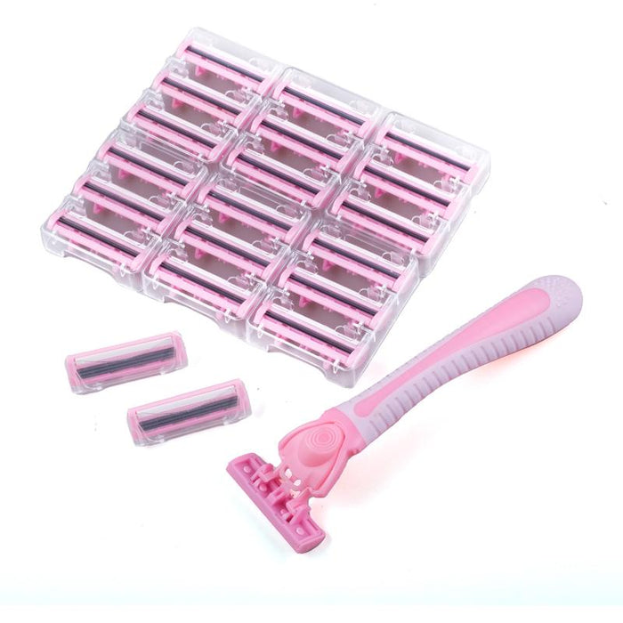 Razor Ladies Shaving Kit 3 Blade With Lubricating Strip + 20 Cartridges