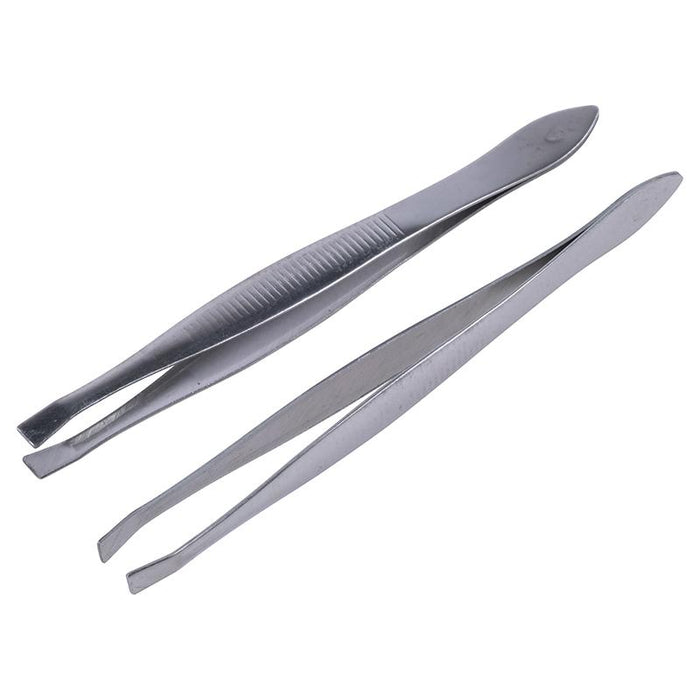 Claw Tip Tweezer Stainless Steel 2 PK