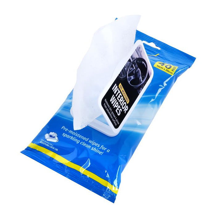 Pre Moistened Cleaning Wipes 40 Pk - Interior