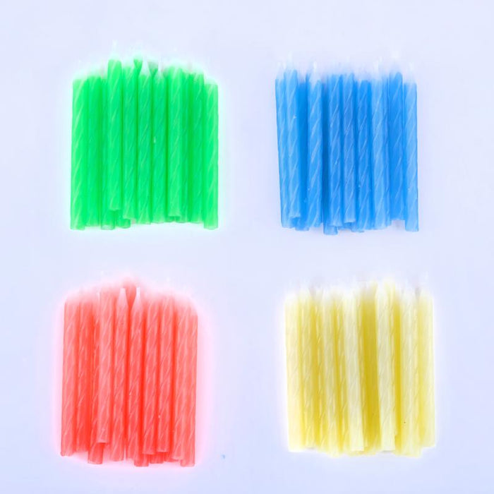 Birthday Candles Bulk 60Pk - Assorted Colours
