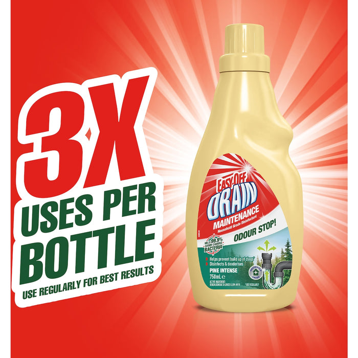 Easy-Off Bam Drain Maintainer Odour Stop Cleaner 750ml