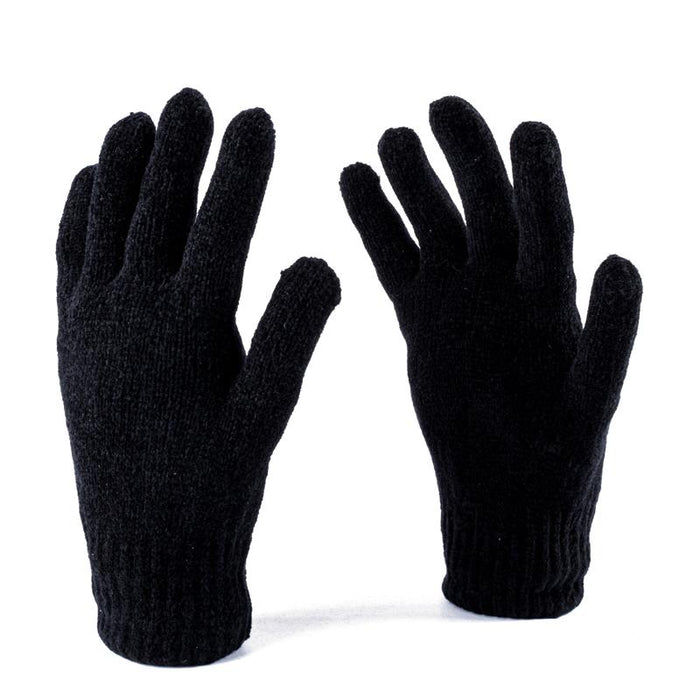 Adult Heat Control Thermal Lined Gloves Black
