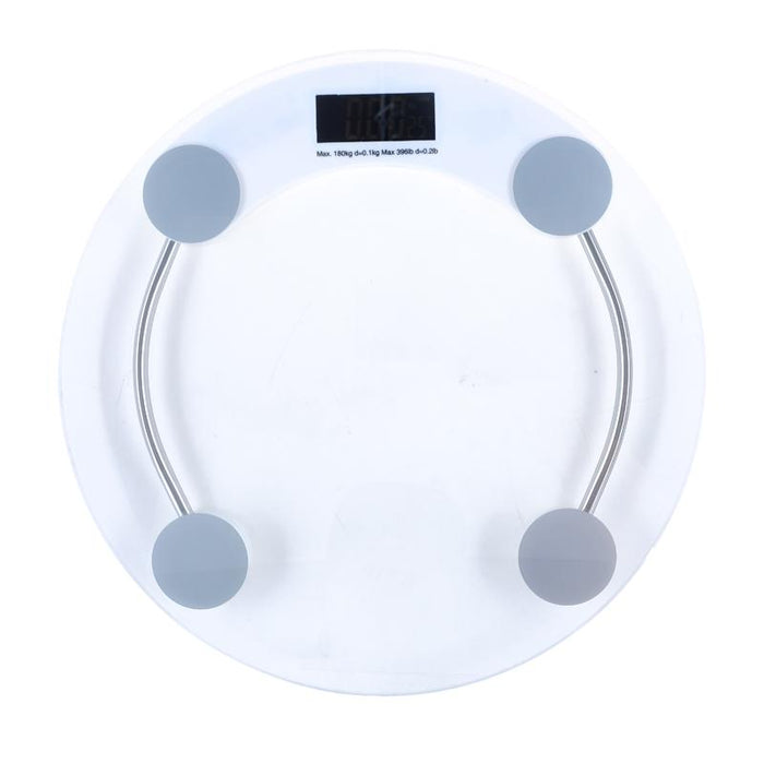 Bathroom Digital Scale Round Glass 33cm