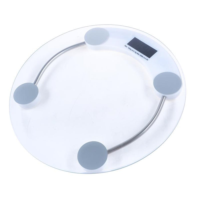 Bathroom Digital Scale Round Glass 33cm