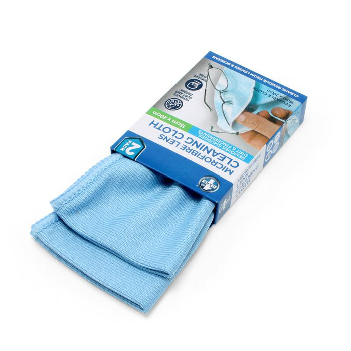 Lens Cleaning Cloth 15cm x 20cm 2pk - Microfibre