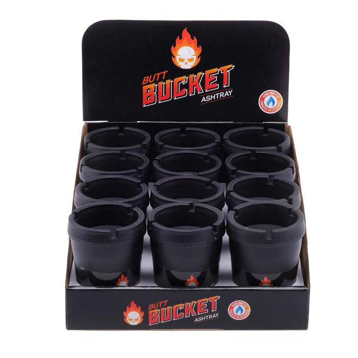 Ash Tray Butt Bucket With Removable Lid