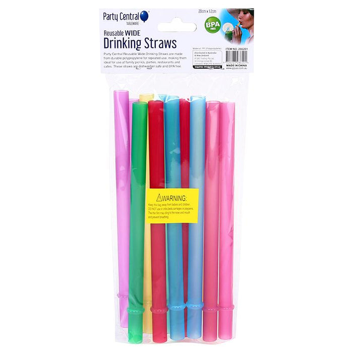 Straws Reusable Wide 15 Pk