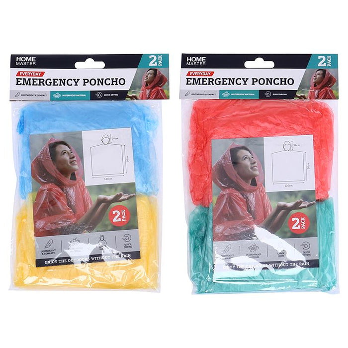 Emergency Poncho 2PK
