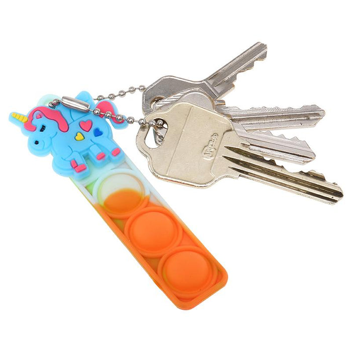 Unicorn Pop Fidget Key Chain Bag Clip