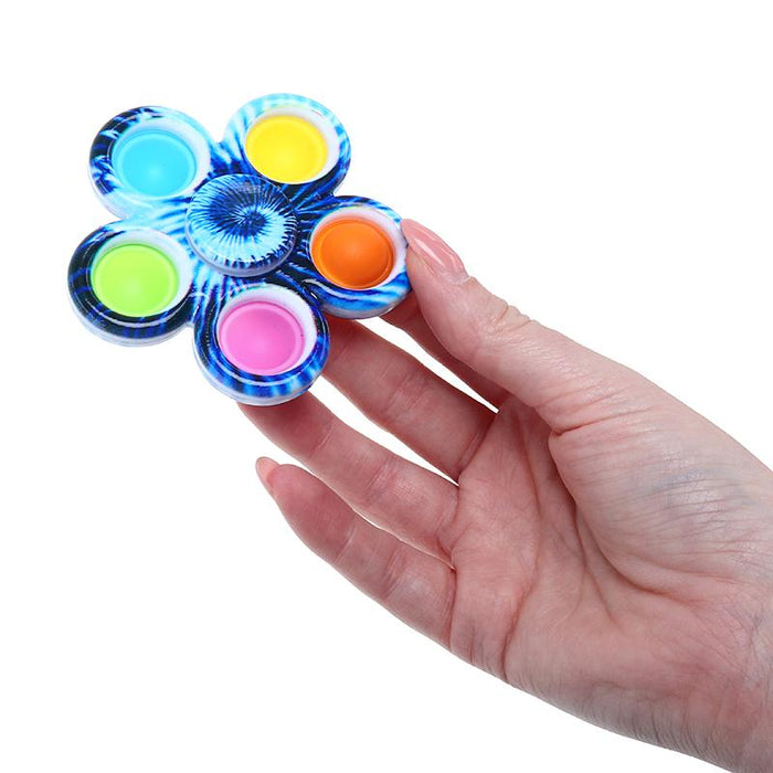 Fidget Bubble 2 in1  Spin & Pop Tie-Dye