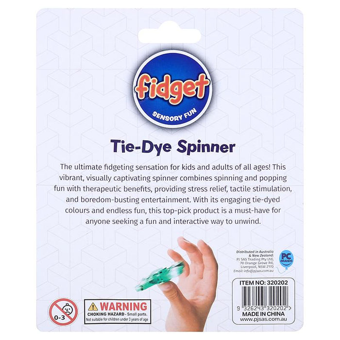 Fidget Bubble 2 in1  Spin & Pop Tie-Dye