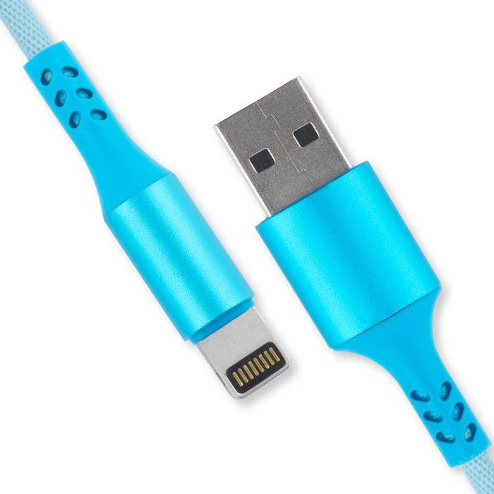 Charge & Sync USB A to 8 Pin PVC Cable - Suitable for iPhone Devices - Rainbow - 2 metre