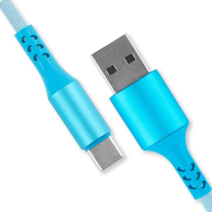 Charge & Sync USB A to Type C PVC Cable - Rainbow - 2 metre