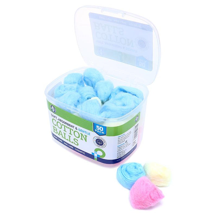 Cotton Balls with Storage Case 50pk