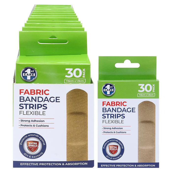 Bandage Strips Flexible 30pk - Fabric