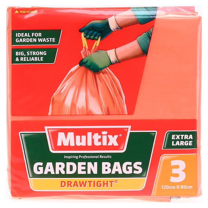 Multix Garden Drawtight Garbage Bags 3PK XL