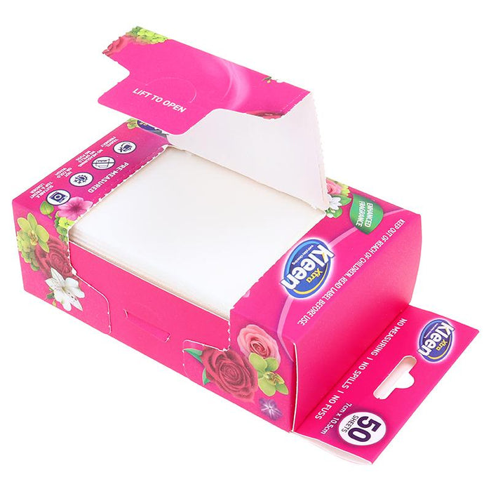 Laundry Bulk 50PK Detergent Sheets Dissolvable Pre-Measured - Floral Bloom Up to 50 Washes